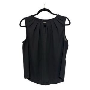 Black Sleeveless Top chiffon